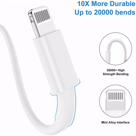 3FT 6FT 10FT TPE Lightning Cable for iPhone iPad USB Cable Phone Charger Cable Data USB C Cable for iPhone Charger Cable Phone Accessories