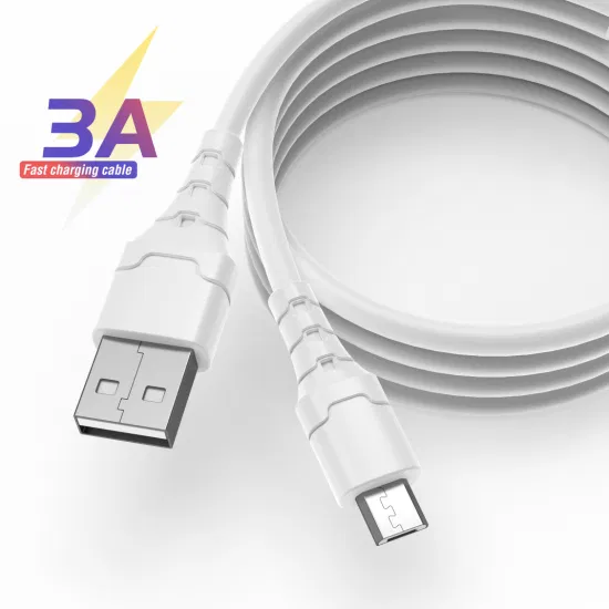 Aspor A100 3A Linha de carregamento rápido Type C Cabo para celular Player de videogame Cabo USB de dados branco Cabo de carregamento magnético